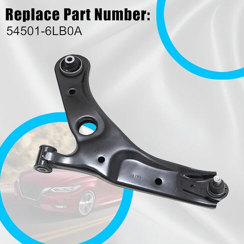 GXARTS Left Front Driver Side Front Lower Control Arm with ball joint 54501-6LB0A Compatible with Nissan Sentra 2020 2021 2022 2023 2024 in Kuwait