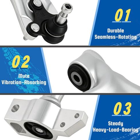 2PCS Front Lower Control Arm with Ball Joint Assembly Compatible with Volkswagen 2006 2007 2008 2009 2010 Passat 2009 2010 2011 2012 2013 Tiguan 09-13 2014 2015 2016 2017 CC K620589 K620711 in Saudi Arabia