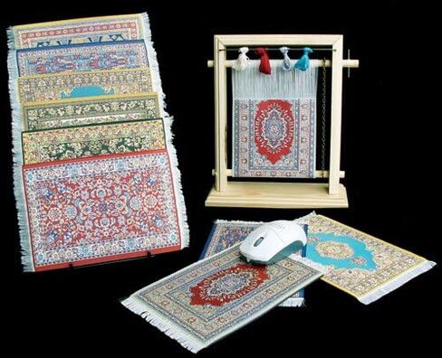 Oriental Carpet Mouse Pad - Authentic Woven Carpet - HEREKE Design in Kuwait