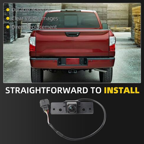 Dasbecan Rear Back View Camera Compatible with Nissan Titan/Titan XD 2016 2017 2018 2019 2020 2021 2022 2023 2024 5.0L 5.6L, Car Park Backup Assist Camera Replaces# 28442-EZ00A 28442-EZ01A in Kuwait