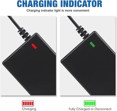 42V 2A Charger 5 Plugs for Scooter 36V Lithium Battery, Pack with DC 5.5 * 2.1 /DC 5.5 * 2.5mm/ 8mm 3 Prong/ 8mm RCA/ 3-Pin Male XLR Connector in Kuwait