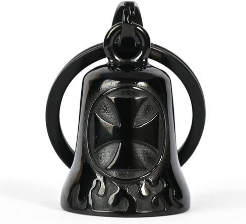 Gremlin Bells for Motorcycles: Cross Angel Evil Eye Motorcycle Bell | Biker Riding Accessory Bell for Luck All Your Life, Motorcycle Bell Guardian Angel Gifts for Men and Women in Kuwait