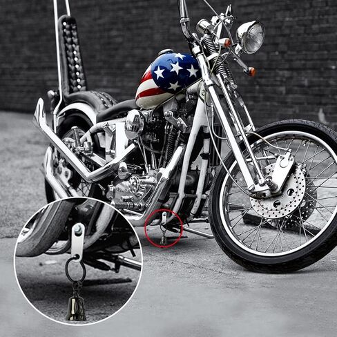 Gremlin Bells for Motorcycles: Cross Angel Evil Eye Motorcycle Bell | Biker Riding Accessory Bell for Luck All Your Life, Motorcycle Bell Guardian Angel Gifts for Men and Women in Kuwait