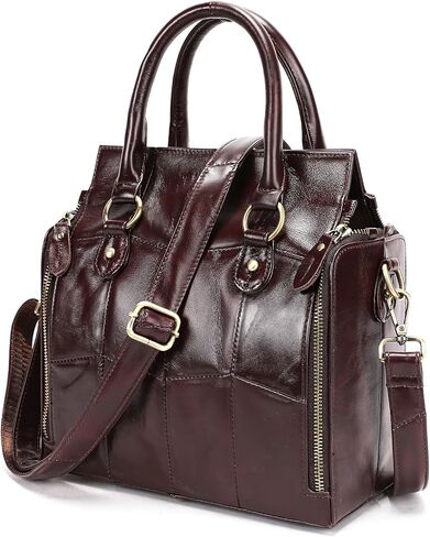 Women's Genuine Leather Tote Bag Office Shoulder Handbag Work Laptop Briefcase Professional Business Commuter Bag ﻿ in Saudi Arabia