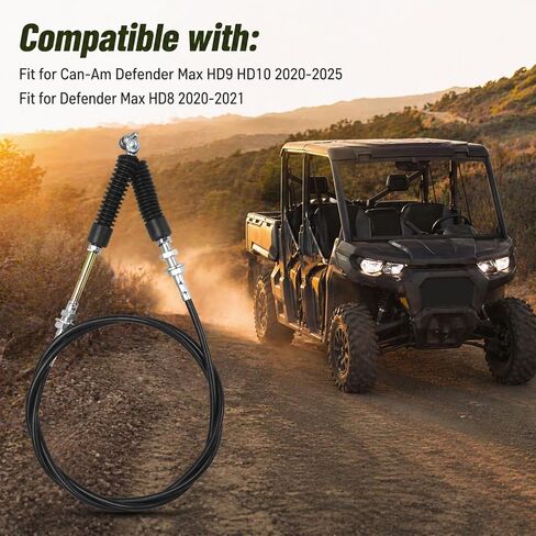 Shift Gear Cable Compatible with Can-Am Defender Max HD9 HD10 2020-2025 Defender Max HD8 2020-2021, Replace 707002725 in Saudi Arabia