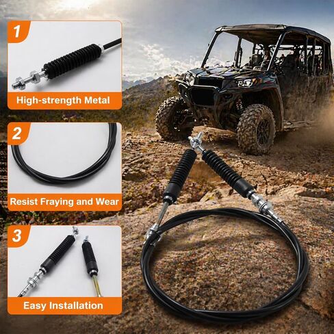 Shift Gear Cable Compatible with Can-Am Defender Max HD9 HD10 2020-2025 Defender Max HD8 2020-2021, Replace 707002725 in Saudi Arabia