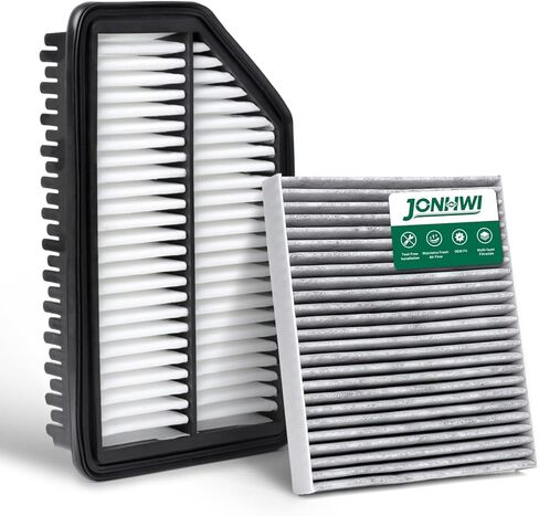 Cabin & Engine Air Filter Set for 2012-2017 Accent/Veloster/Rio, Replace 087902E200, 281131R100(Gas Only) in Saudi Arabia