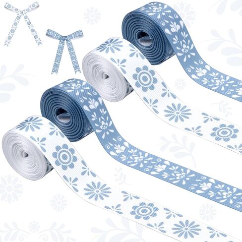 أشرطة Talavera Grosgrain الوردية المكسيكية 4 لفات 20 ياردة لتغليف الهدايا Cielito Lindo ديكورات الحفلات، شريط قماش وردي ناعم للحفلات المكسيكية لصالح الحفلات اليدوية DIY إكليل من الزهور in Kuwait