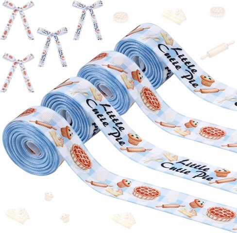 أشرطة Talavera Grosgrain الوردية المكسيكية 4 لفات 20 ياردة لتغليف الهدايا Cielito Lindo ديكورات الحفلات، شريط قماش وردي ناعم للحفلات المكسيكية لصالح الحفلات اليدوية DIY إكليل من الزهور in Kuwait