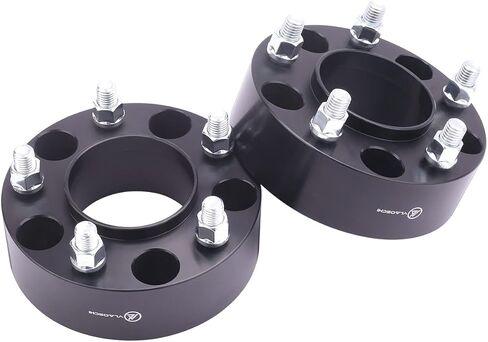 Black Forged 5x120 to 5x4.5 Hubcentric Wheel Adapters 1.5 Inch 14x1.5 Studs 64.1mm Bore Compatible with Honda-Acura-Tesla (5x120 Hub to 5x114.3 Rim) for Odyssey Pilot, Model S X - Pack of 2 in Kuwait