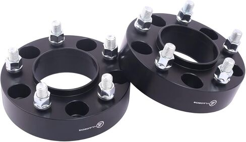 Black Forged 5x120 to 5x4.5 Hubcentric Wheel Adapters 1.5 Inch 14x1.5 Studs 64.1mm Bore Compatible with Honda-Acura-Tesla (5x120 Hub to 5x114.3 Rim) for Odyssey Pilot, Model S X - Pack of 2 in Kuwait