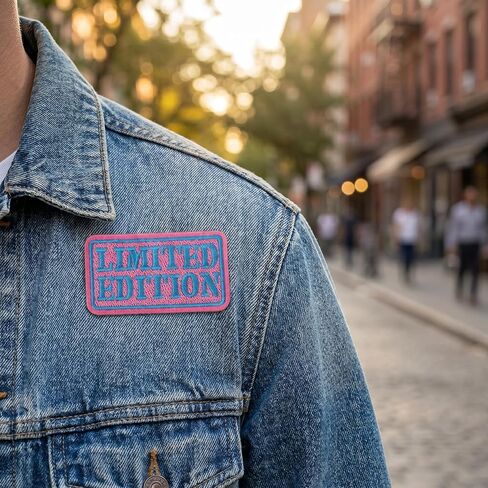 12PCS Limited Edition Embroidery Patches Iron On Multicolor Text Patches for Girl Jackets Bags Hats Apparel Customization in Kuwait