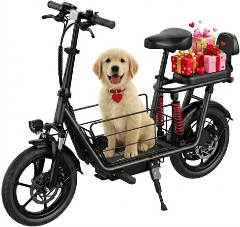 850W/ 819W Peak Electric Scooter with Seat, 20MPH & 25/40 Miles Range, Dual Suspension, Cruise Control, 14"/ 16" Folding E Scooters with Key Start & Basket in Saudi Arabia