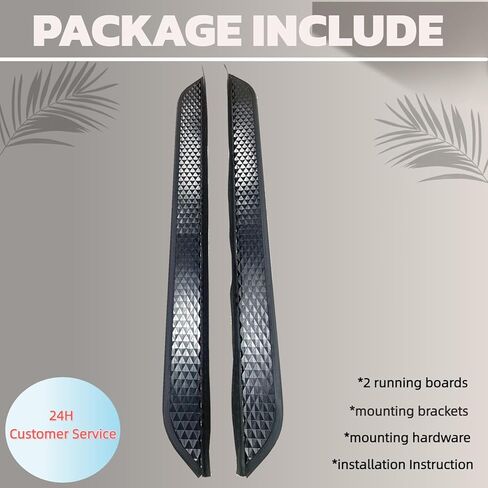 2PCS COIPUTE | Running Boards Fit Hyundai Tucson NX4 2021-2026 | Aluminum Side Bars | Mounted Brackets Screws Instruction Assist Steps in Kuwait