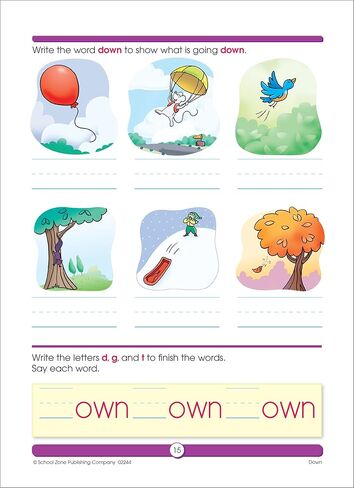 School Zone Sight Word Fun Workbook: 64 Pages, 1st Grade, Word Recognition, Spelling, Letter Sounds, Context Clues, Categorizing, Ages 6 to 7 (I Know It! Book Series) in Kuwait