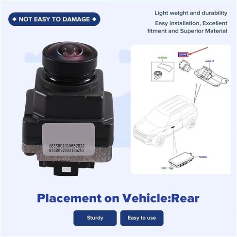 Compatible with Land Rover Evoque 2012-2018 Tailgate Camera LR083706 Rear View Backup Astern Assist Camera in Saudi Arabia