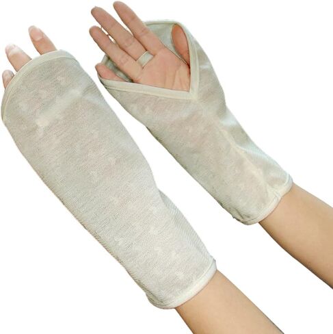 Hand Sun Protection Gloves for Women Loose Fit,UV Protector Breathable Comfortable Fingerless Gloves for Women Men Driving Fishing Riding Hiking Canoeing Rowing Outdoor,2 Pieces in Kuwait