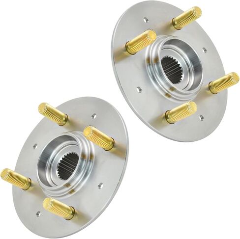 TRQ Front Wheel Hub 4 Lug Driver Left Side & Passenger Right Side 2 Piece Set Kit for 2007 2008 Honda Fit 2010 2011 2012 2013 2014 Honda Insight in Kuwait