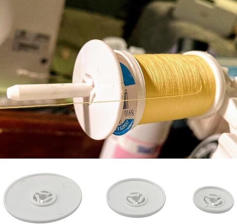 FQTANJU 3 PCS Sewing Machine Spool Pin Caps, Small Medium Large Replacement Spool Holder Cap Compatible with Brother Babylock Sewing and Embroidery Machines (44mm, 34mm, 23mm) in Kuwait
