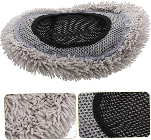 Soft Chenille Car Wash Brush Head Mop Replacement Scratch Cover Auto Cleaning Supplies Accessory in Kuwait