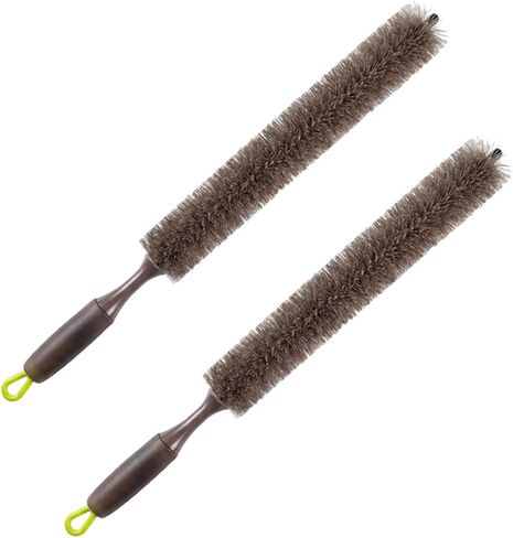 Car Engine Cleaning Brush, Soft Bristle Long Handle Car Parts Cleaning Brushes, Flexible Bendable Automotive Engine Bay Detailing Brush for SUV, ATV, Motorcycle(2PCS) in Saudi Arabia