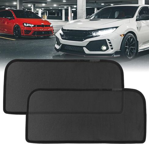 X AUTOHAUX 2pcs Glass Roof Sunroof Shade Cover Wing Door Sun Shade Net for Tesla Model x Top Roof Interior Window Shade in Kuwait