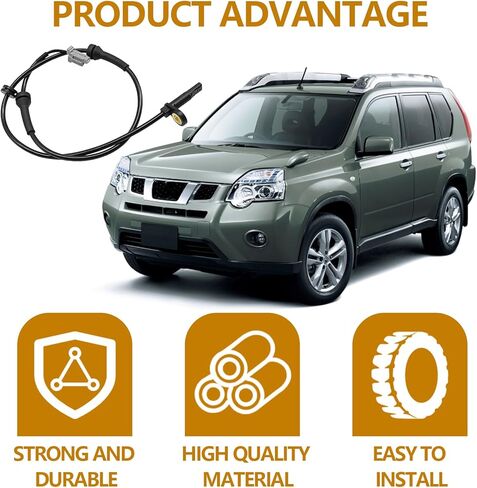 Front Left and Right ABS Wheel Speed Sensors Compatible with Nissan 2008-2012 X-Trail, 2008-2013 Rogue, 2014-2015 Rogue Select Replaces 47910-1DA1A ALS1658 47910-JG000 2 Pcs in Kuwait