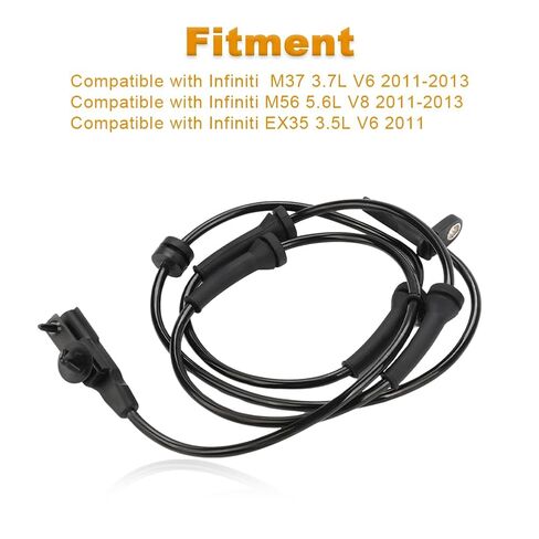 2PCS ABS Wheel Speed Sensor Front Left Right Compatible with Infiniti M37 M56 2011 2012 2013, Infiniti EX35 2011 3.5L V6 Replacement for 47910-1MA0B ALS2225 5S13335 in Kuwait