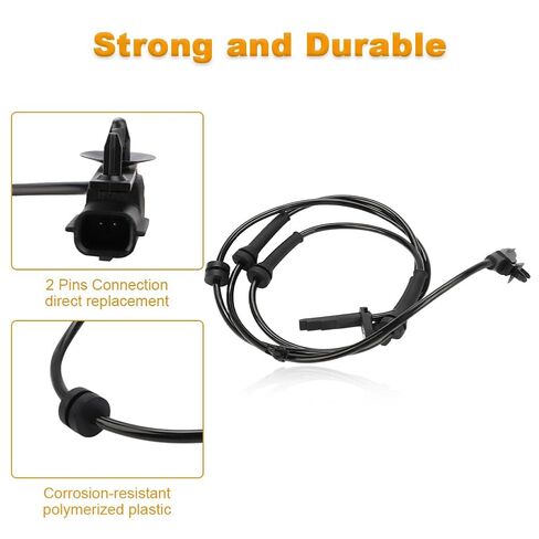 2PCS ABS Wheel Speed Sensor Front Left Right Compatible with Infiniti M37 M56 2011 2012 2013, Infiniti EX35 2011 3.5L V6 Replacement for 47910-1MA0B ALS2225 5S13335 in Kuwait