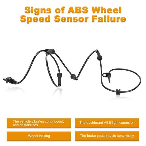 2PCS ABS Wheel Speed Sensor Front Left Right Compatible with Infiniti M37 M56 2011 2012 2013, Infiniti EX35 2011 3.5L V6 Replacement for 47910-1MA0B ALS2225 5S13335 in Kuwait