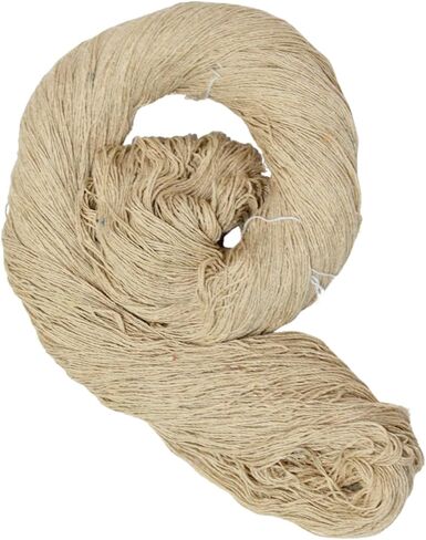 Knitsilk Tussah Carded Spun Silk Yarn 4 ply (4/30 Nm,100 Gm), Wild Silk Yarn 750+Yards | for Knitting, Crocheting, Hand Weaving, Rugs, Natural Earth Colors -Matt Finish (PCK of 1) in Saudi Arabia