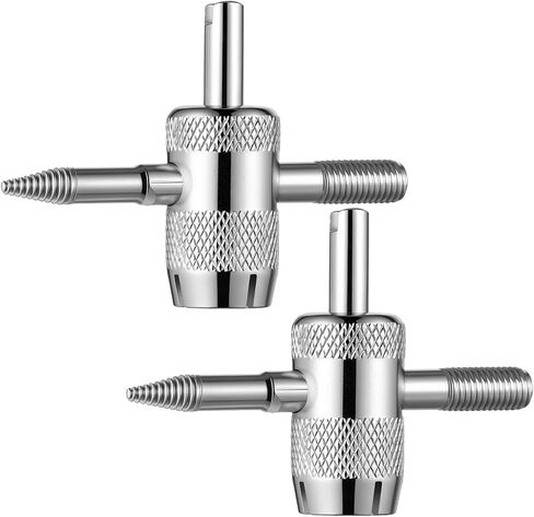 2 قطعة 4-Way Valve Core Tool 4-in-1 الإطارات صمام الجذعية أداة الإطارات صمامات إزالة أدوات الإطارات صمامات الجذعية بولير إصلاح المثبت أدوات للدراجات دراجة سيارة سيارة دراجة نارية in Kuwait