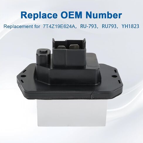 WMPHE HVAC Heater Blower Motor Resistor Compatible with Ford Edge 2007-2014 Lincoln MKX 2007-2015 Front or Rear Auto Temp AC Control Module Replacement for 7T4Z19E624A RU-793 YH1823 in Kuwait