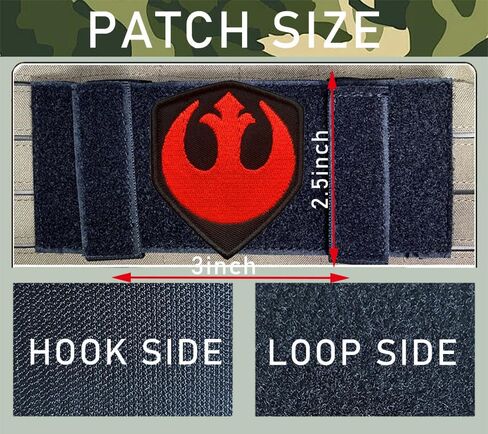 2 PCS Movie Film Rebel Alliance Patch Tactical Embroidered Hook and Loop Patch Applique Emblem for Pouch,Armband,Backpacks,Jeans,Helmets,Uniforms,Bags,Vests,Hats,Jackets,Coat,Pants,Clothes in Saudi Arabia