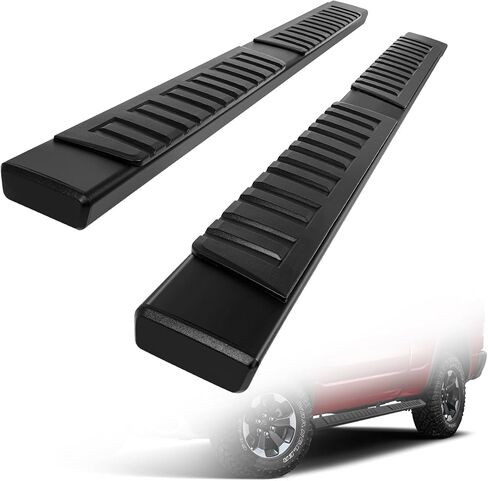 لوحات الجري SCITOO مقاس 6 بوصات Nerf Bar مناسبة لـ 2019-2023 لـ Ram 1500 Crew Cab، سبائك الألومنيوم السوداء، المتزلجون الجانبيون من الصخور (استبعاد 2019-2023 Classic) in Kuwait