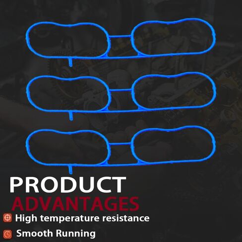 MS19232 Intake Manifold Gasket Set 4.2L Vortec 4200 -Fits Trailblazer 02-09,Envoy 02-09 4.2L, Rainier 04-07 4.2L, Ascender 03-08,Saab 9-7X 05-09 4.2L,Bravada 02-04-Replaces MS50076 in Saudi Arabia
