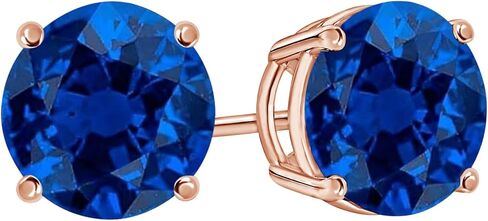 1/2-10 Carat Total Weight Sapphire Stud Earrings 4 Prong Screw Back in Saudi Arabia