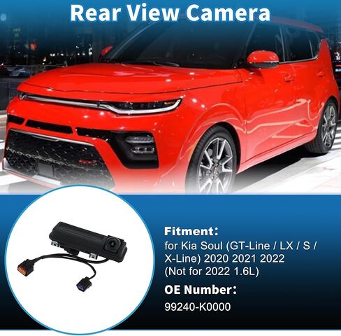 Rear View Camera for Kia Soul 2020 2021 2022 Park Assist Backup Reverse Camera Replace No.99240-K0000/99240K0000 in Saudi Arabia