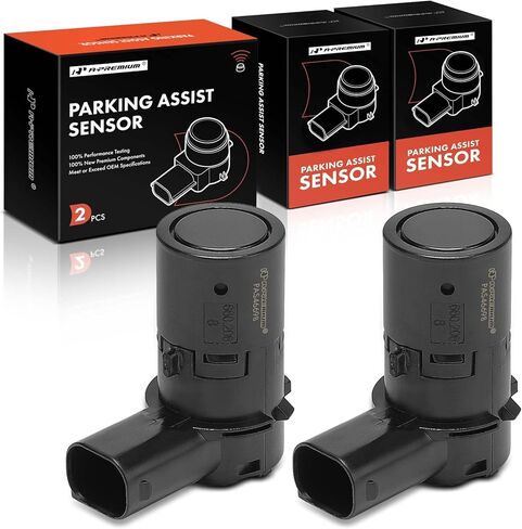 A-Premium 2-PC Reverse Backup Parking Assist Sensor Compatible with Select BMW & Mini Models - 525i 2002-2007, 525xi, 528i, 528xi, 530i, 535i, 535xi, 540i, 545i, 550i, 645Ci, 650i, Z4, M5, M6, Cooper in Kuwait