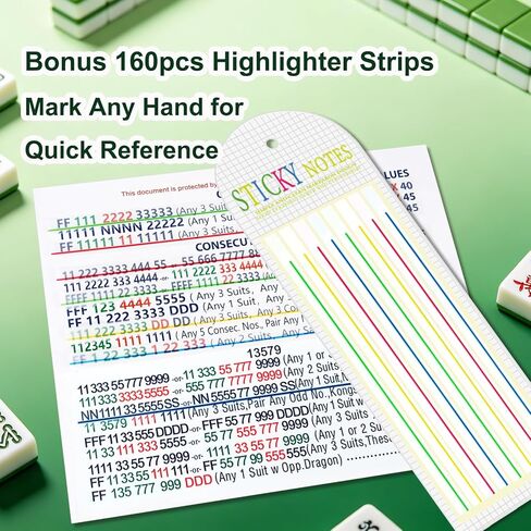 Solo Mahjong Board Practice with 160 Line Reader Strips – Mahjong Trainer with Charleston Guide & 24 Slots for 2026 Card, Accessories and Gifts for Single Player Beginners & Pros in Saudi Arabia