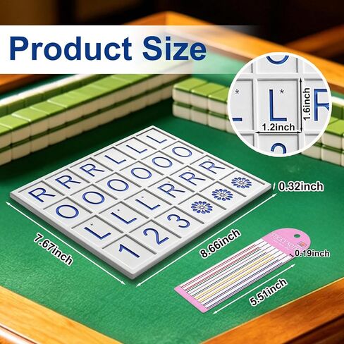 Solo Mahjong Board Practice with 160 Line Reader Strips – Mahjong Trainer with Charleston Guide & 24 Slots for 2026 Card, Accessories and Gifts for Single Player Beginners & Pros in Saudi Arabia
