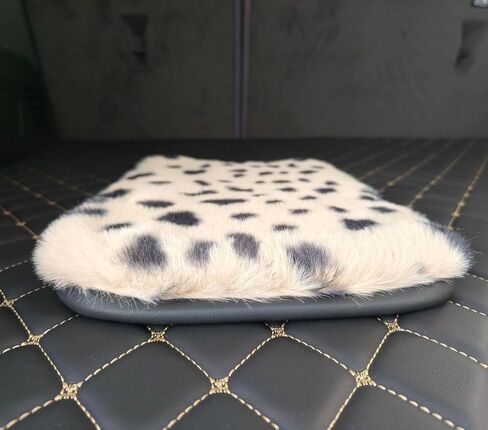 Fluffy Cheetah Print Arm Rest Cover for Car Leopard Center Console Cover Middle Console Pad for SUV Car Accessories in Kuwait