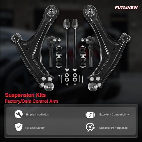 8pcs Front Suspension Kits Lower Control Arm Ball Joint for Chevy Classic 2004-2005, Malibu 1997-2003 | Oldsmobile Alero 1999-2004, Cutlass 1997-1999 | Pontiac Grand Am 1999-2005 in Saudi Arabia
