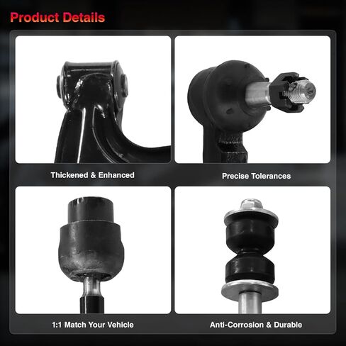 8pcs Front Suspension Kits Lower Control Arm Ball Joint for Chevy Classic 2004-2005, Malibu 1997-2003 | Oldsmobile Alero 1999-2004, Cutlass 1997-1999 | Pontiac Grand Am 1999-2005 in Saudi Arabia