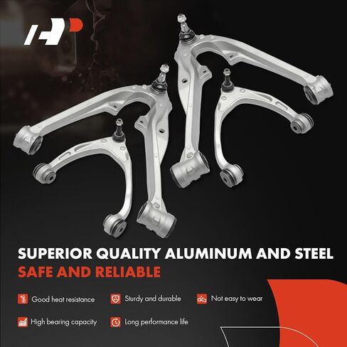 A-Premium 10Pcs Front Suspension Kit, Upper Lower Control Arm, Sway Bar Link, Inner Outer Tie Rod End, Compatible with Chevy Silverado 1500 Tahoe Suburban & GMC Sierra 1500 Yukon & Cadillac Escalade in Kuwait