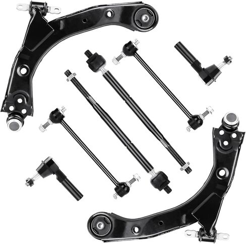8Pcs Front Lower Outer&Inner Control Arms Right&Left Suspension Kit Fit for Chevrolet Cobalt 2005-2010, HHR 2006-2011; for Pontiac G5 2007-2009, Pursuit 2005-2006 in Kuwait