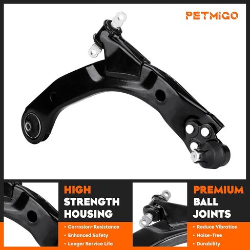 8Pcs Front Lower Outer&Inner Control Arms Right&Left Suspension Kit Fit for Chevrolet Cobalt 2005-2010, HHR 2006-2011; for Pontiac G5 2007-2009, Pursuit 2005-2006 in Kuwait