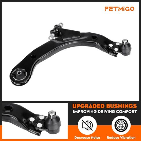 8Pcs Front Lower Outer&Inner Control Arms Right&Left Suspension Kit Fit for Chevrolet Cobalt 2005-2010, HHR 2006-2011; for Pontiac G5 2007-2009, Pursuit 2005-2006 in Kuwait