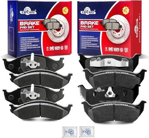 Front and Rear Ceramic Disc Brake Pads Set Replacement for Jeep Tj 2003-2006 Wrangler 2003 2004 2005 2006 in Saudi Arabia