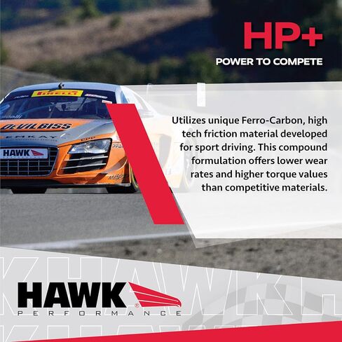 وسادات فرامل هوك بيرفورمانس HB178N.564 HP Plus كروس ستريت/موتورسبورت in Kuwait